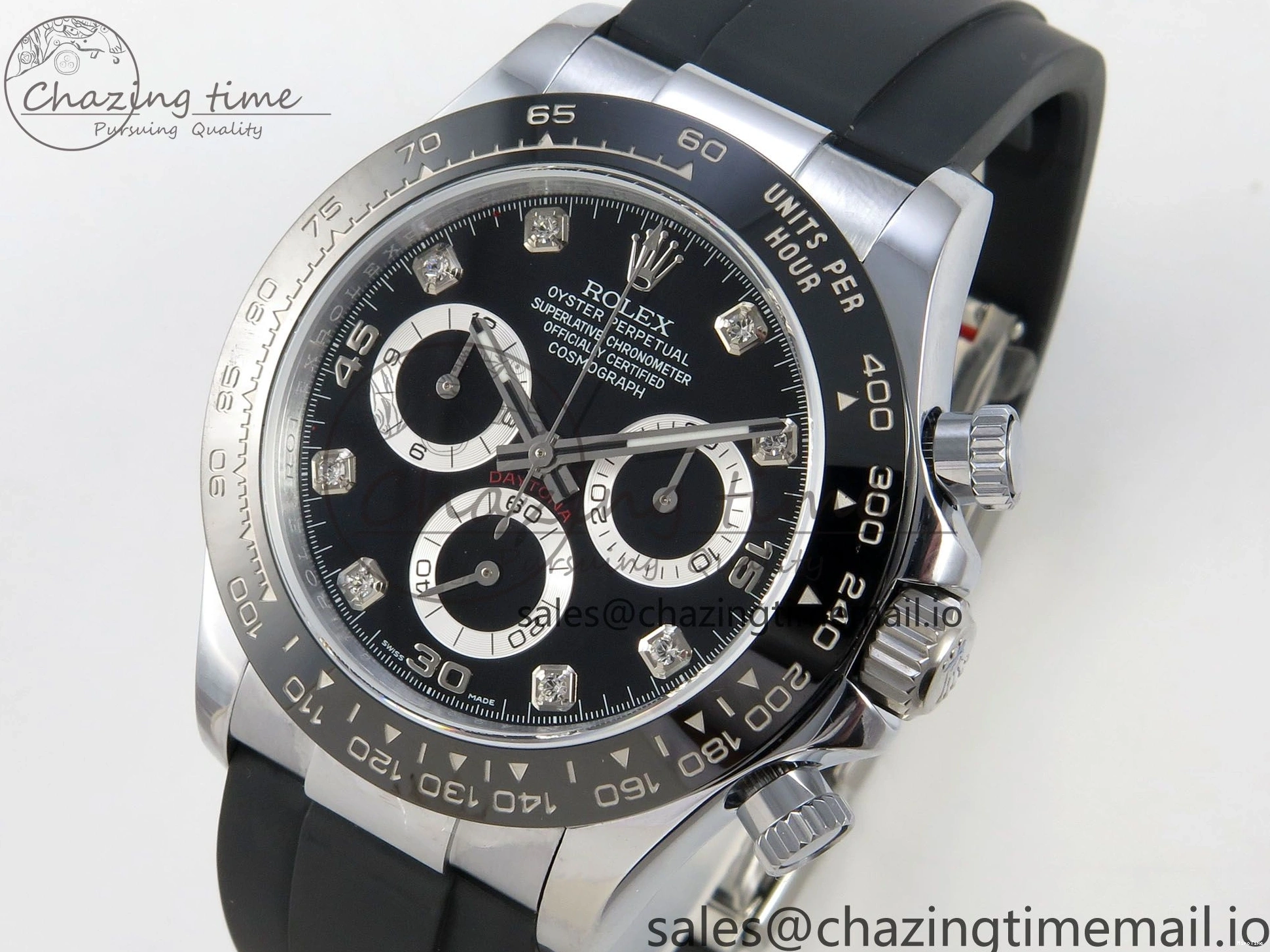 MiroTime 1225 Daytona 116519 QF 1:1 Best Edition Black Grey Dial on Oysterflex Strap SH4130 V11（Gain Weight） Classic 169